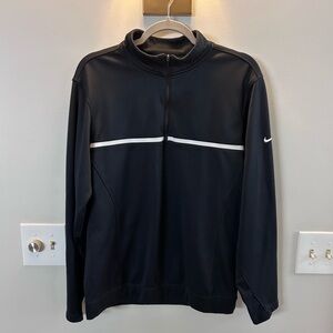 Nike Men's Golf Tour Black Performance Therma Fit Pullover